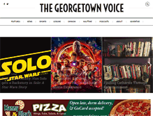 Tablet Screenshot of georgetownvoice.com
